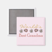 Diäten und Rose Weltbestes Grandma Magnet (Vorderseite/Rückseite)