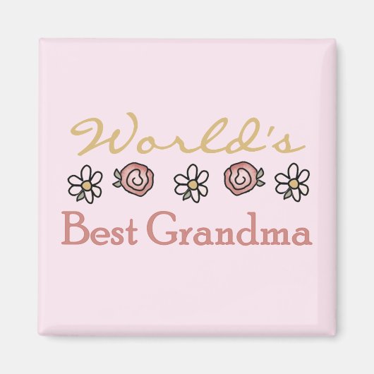 Diäten und Rose Weltbestes Grandma Magnet (Vorne)