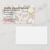 Diätetiker Health Food Business Cards Visitenkarte (Vorne/Hinten)