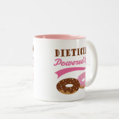 Diätetiker-lustiges Geschenk Zweifarbige Tasse (VorderseiteRechts)