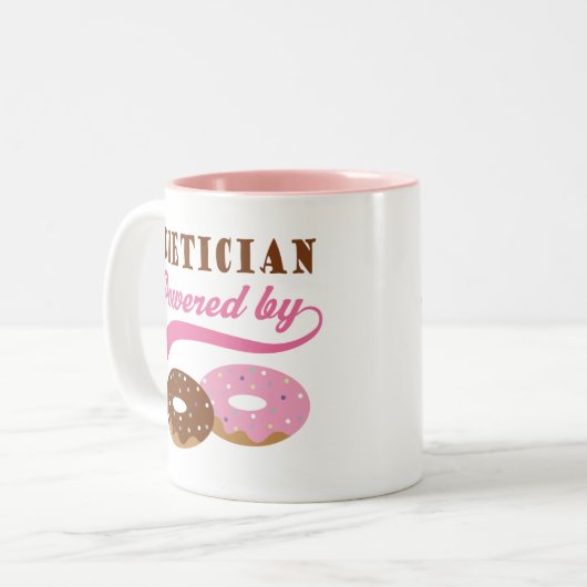 Diätetiker-lustiges Geschenk Zweifarbige Tasse (Vorderseite Links)