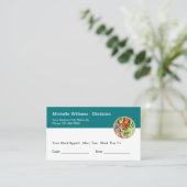 Diätetiker Nutritionist Ernennung Business Cards Terminkarte (Stehend Vorderseite)