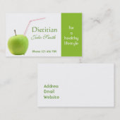 Diätetiker-Visitenkarte Visitenkarte (Vorne/Hinten)
