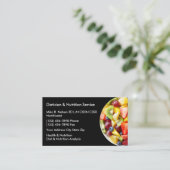 Diätetische und Ernährungsdienstleistungen Visitenkarte (Stehend Vorderseite)