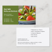 Diätetisches gesundes Gartensalat Blume Foto Visitenkarte (Vorne/Hinten)