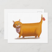 Diätfreie Katze Postkarte (Vorne/Hinten)