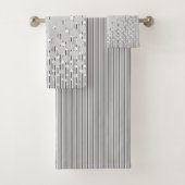 Diätgestaltung in Grau - Handtuchdesign Set (Insitu)