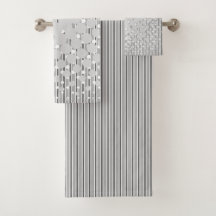 Diätgestaltung in Grau - Handtuchdesign Set