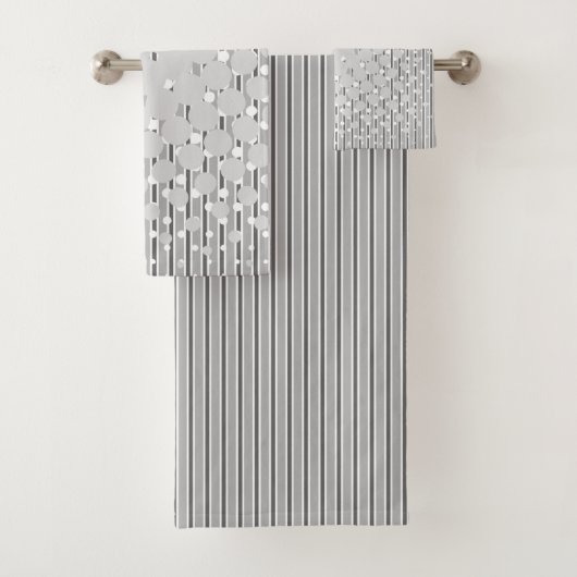 Diätgestaltung in Grau - Handtuchdesign Set (Insitu)