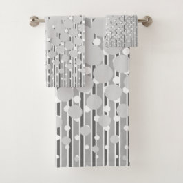 Diätgestaltung in Grau - Handtuchdesign Set