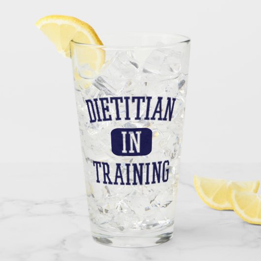Diätin in Ausbildung | Future Dietitian Gift Glas (Vorderseite Ice)
