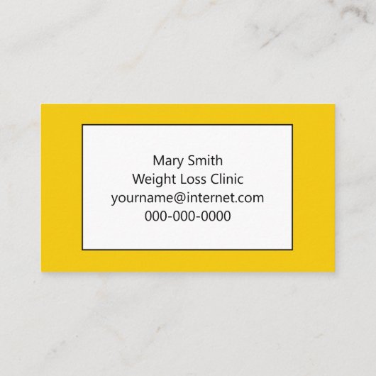 Diätkonzept Grapefruit Visitenkarte (Rückseite)