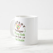 Diätmanager der Schlüssel zur Lebensmittelkette Kaffeetasse (Vorderseite Links)