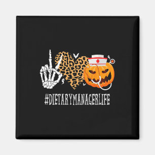 Diätmanager Peace Liebe Pumpkin Funny Halloween Magnet