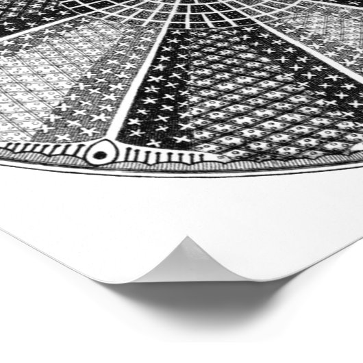 Diatom 13 Ernst Haeckel Fine Art Poster (Ecke)