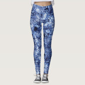 Diatom-Ketten im blauen Ozean Leggings (Vorderseite)