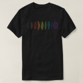 Diatom Morphology lineup stolz Regenbogen T-Shirt (Design vorne)