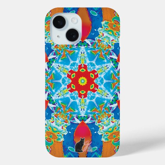 Diatome Kaleidoskop iPhone Case (Rückseite)
