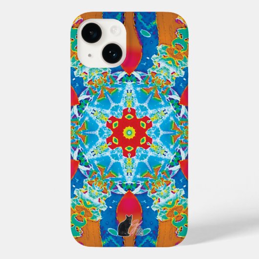 Diatome Kaleidoskop iPhone Case (Rückseite)