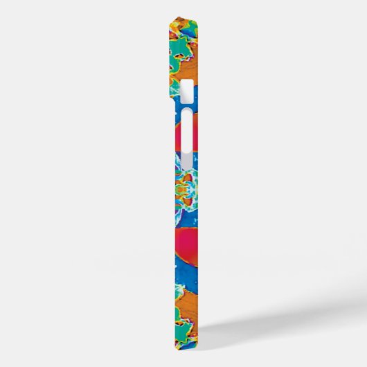 Diatome Kaleidoskop iPhone Case (Rückseite / Links)