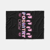 Diatry Crew Footprint Leopard Diatrist Valentine's Fleecedecke (Vorderseite (Horizontal))