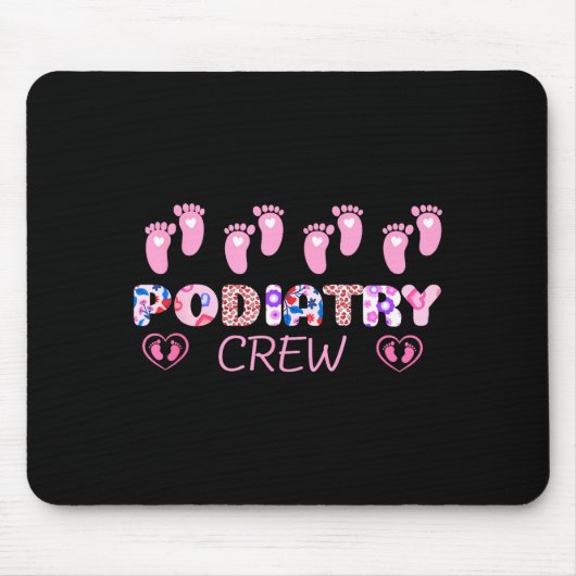 Diatry Crew Footprint Leopard Diatrist Valentine's Mousepad (Vorne)