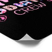 Diatry Crew Footprint Leopard Diatrist Valentine's Poster (Ecke)