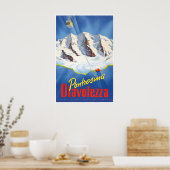 Diavolezza Ski Poster Schweiz Kunst Pontresina (Küche)