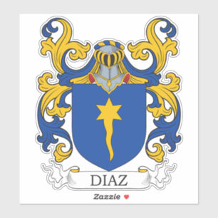Diaz Familienwappen Aufkleber