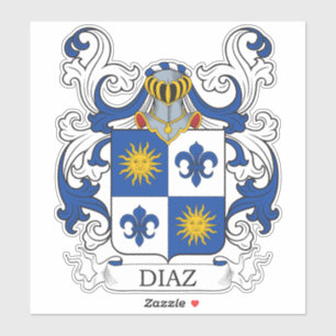 Diaz Familienwappen Aufkleber