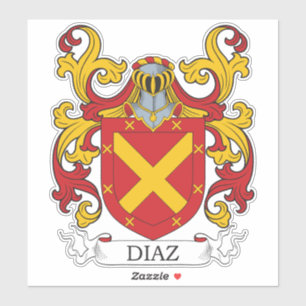 Diaz Familienwappen Aufkleber