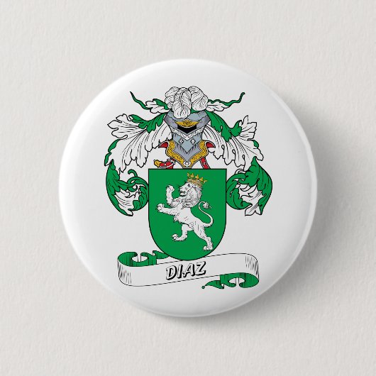 Diaz-Familienwappen Button (Vorderseite)