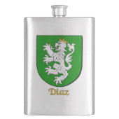 Diaz Heraldic Shield Flachmann (Vorderseite)