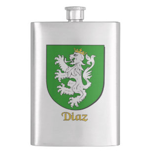 Diaz Heraldic Shield Flachmann