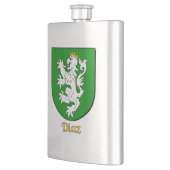Diaz Heraldic Shield Flachmann (Links)