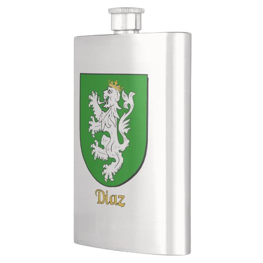 Diaz Heraldic Shield Flachmann (Links)