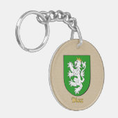 Diaz Historischer Schild mit Flagge Mexikos Schlüsselanhänger (Vorderseite links)