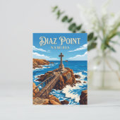 Diaz-Spitze Namibia Postkarte (Stehend Vorderseite)