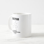 Diazepam-häufig vorgeschriebene Medikationen Kaffeetasse (Vorderseite Links)