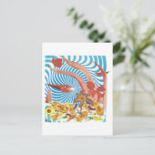 Dibble_Art29_Orange_Octopus Postkarte (Stehend Vorderseite)