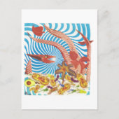 Dibble_Art29_Orange_Octopus Postkarte (Vorderseite)