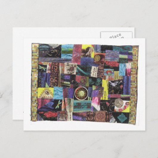 Dibble_Artworks_043_Crazed_Quilt_2 Postkarte (Vorne/Hinten)