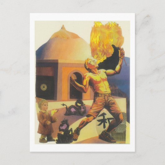 Dibble_Artworks_084_Fireatther Postkarte (Vorderseite)