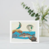 Dibble_Artworks_118_Red_Fish Postkarte (Stehend Vorderseite)