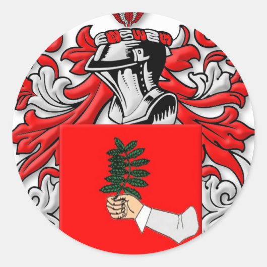 Dibenedetto-Wappen Runder Aufkleber (Vorderseite)