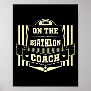 Dibs auf Biathlon Coach Redewendungen Biathlete An Poster
