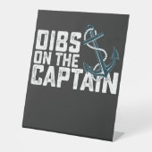 Dibs auf Captain Retro Vintag Sockelschild (Vorderseite)