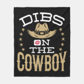 Dibs auf dem Cowboy Fleecedecke (Vorderseite)