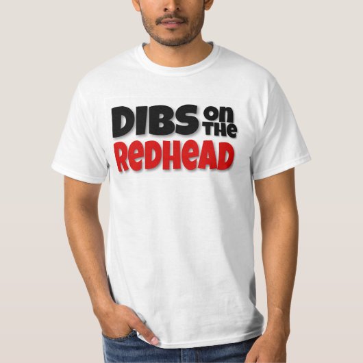 DIBS AUF dem REDHEAD Shirt (Vorderseite)