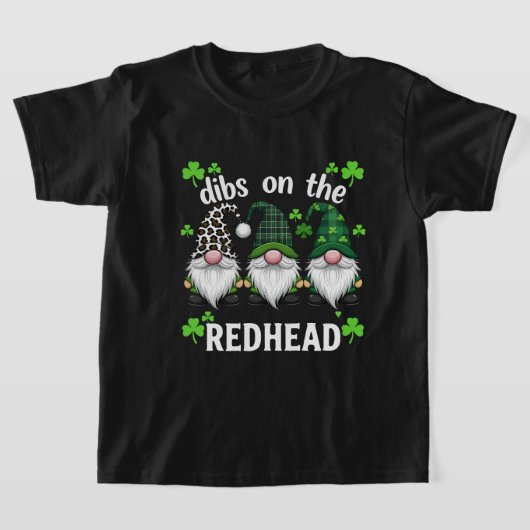 Dibs auf dem rothead Kleeblatt für St Patricks Day T-Shirt (Ablage )